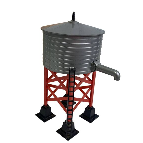Vintage Louis Marx Marlines Plastic Water Tower #065 w Original Box Model Train - Picture 2 of 7